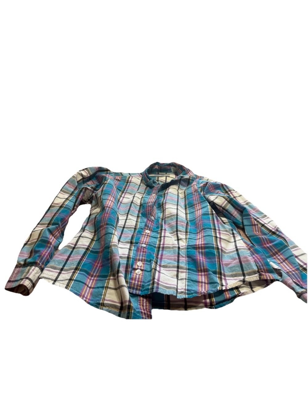 Twenty X 20X Womens Blue/Pink Long Sleeve Button Up! Medium